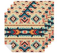 Native American Cloth Napkin 4 PCS Table Dinner Napkins Washable & Reusable Cloth Napkins Washable Tablecloth for Party, Wedding, Lunch, Dinners, Banquet, Christmas
