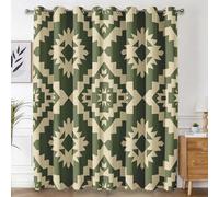 Native American Curtains for Bedroom, Southwest Aztec Blackout Curtains for Living Room, 54 Drop Eyelet Window Treatments Home Decor 46 X 54 Inch (W X L), 2 Panels X&-64