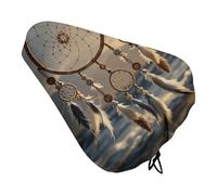 Native American Dream Catcher Bike Seat Cushion Waterproof Bicycle Seat Cover with Drawstring Comfort Dustproof Rain Proof Protection Bike Seat for Outdoor Most Bicycles Mountain Road Bikes