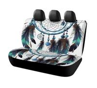 Native American Dream Catcher Car Back Seat Covers Waterproof Auto Bench Seat Cover Accessories for Dogs, Universal Auto Rear Seats Protector Comfort Backseat Car Covers for Cars, Vans, Trucks