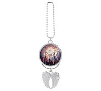 Native American Dream Catcher Car Pendant Personalized Car Hanging Ornament Auto Rear View Mirror Hanging Decoration Accessories Metal Cars Interior Ornament for Most Cars Truck SUV