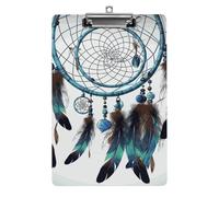 Native American Dream Catcher Clipboard, A4 Acrylic Clipboards with Hanging Hook, Ultra Lightweight & Shatterproof Writing Board for Office, Nurses, 8.5" X 12.5"