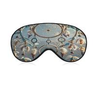 Native American Dream Catcher Eye Mask, Adjustable Strip, Blocks Light Sleep Mask, Sleep Eye Mask for Night Sleeping Travel Nap 8.1 * 4.1 Inches