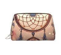 Native American Dream Catcher Leather Makeup Bag, Large-Capacity Travel Storage Bag, Dual-Purpose Toiletries and Makeup Bag
