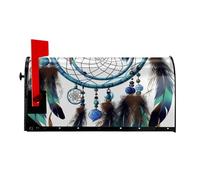 Native American Dream Catcher Mailbox Cover Magnetic Standard Size 25.5x21 in Spring Mailbox Wraps Magnetic Mail Wraps Cover Post Letter Box Garden Home Decorations