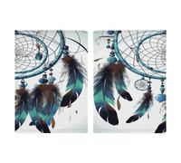 Native American Dream Catcher Passport Holder Ultra Slim PU Leather Travel Document Organizer Compact Premium International US Passport Protector Cover for Women Men