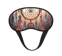 Native American Dream Catcher Sleep Mask for Side Sleeper, Blackout Eye Mask for Women Men, Zero Pressure Sleeping Masks Soft Breathable Eye Cover Comfortable Blindfold Eyeshade for Night Sleep
