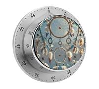 Native American Dream Catcher Timer Stainless Digital Visual Timer Exquisite Mechanical Countdown Time Management Tools with Silent Operation Timer for Kitchen Office Classroom