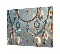 Native American Dream Catcher Wall Art Posters Modern Prints Painting Framed Pictures Artwork Decoration For Living Room Kitchen Bathroom Office Ready To Hang 12x16in