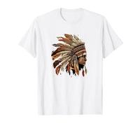 Native American Dreamcatcher Indian Design T-Shirt, Men, White, 4X-Large