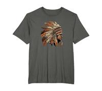 Native American Dreamcatcher Indian Design T-Shirt, Men's Big and Tall, Asphalt Grey, 6X Tall