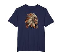 Native American Dreamcatcher Indian Design T-Shirt, Men's Big and Tall, Navy Blue, 5X Tall