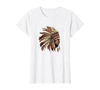 Native American Dreamcatcher Indian Design T-Shirt, Women, White, XX-Large