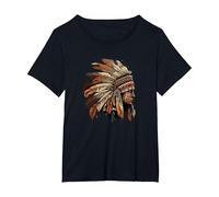 Native American Dreamcatcher Indian Design T-Shirt, Women's Plus, Black, 4X