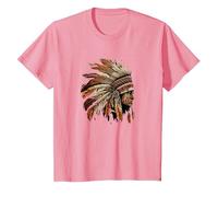 Native American Dreamcatcher Indian Design T-Shirt, Youth, Pink, Small