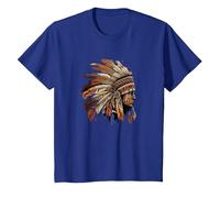 Native American Dreamcatcher Indian Design T-Shirt, Youth, Royal Blue, X-Small