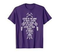 Native American Dreamcatcher Poem T-Shirt, Men, Purple, XX-Large