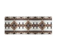 Native American Extra Large Desk Pad,Non-Slip Rubber Base Mat, for Keyboard, Mouse and Desk Protection