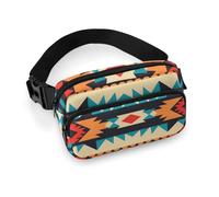 Native American Fanny Pack for Women, Personalized Waist Bag with Multi-Pockets for Men, Belt Bag for Travel, Crossbody Bags with Zipper, Adjustable Bum Bags for Running