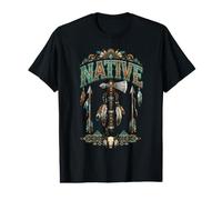Native American Feather Headdress Indian Chief Indian Tribe Value Graphic T-Shirt
