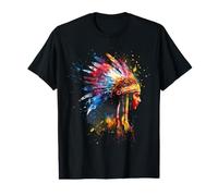 Native American Feather Headdress Indian Tribe Artwork Value Graphic T-Shirt