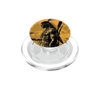 Native American Feather Headdress Sunset Indian Chief PopSockets PopGrip for MagSafe