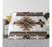 Native American Fleece Throw Blanket For Couch - Thick Fuzzy Warm Soft Blankets And Throws For Sofa, Bedroom Blanket