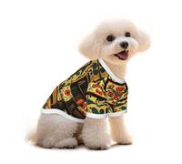 Native American Folk Art Dog T-Shirt Clothes Apparel Puppy Vest Pet and Elastic Tank Top Clothing, Dogs Cats Pullovers Cute Breathable Soft Small