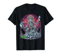 Native American Frozen Skeleton Shaman Heavy Metal Rock Value Graphic T-Shirt