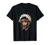Native American Headpiece for Children, Boys, Native American, Feather T-Shirt