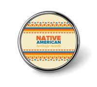 Native American Heritage Month Indigenous Pride Pins Round Buttons Brooches Enamel Lapel Pin Party Supplies Decor Badges for Hats Clothes Bags
