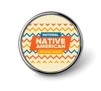 Native American Heritage Month Indigenous Pride Pins Round Buttons Brooches Enamel Lapel Pin Party Supplies Decor Badges for Hats Clothes Bags