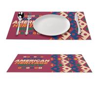 Native American Heritage Month Indigenous Pride Placemats Set of 4 PCS Washable Table Runner 18" X 12" Place Mats for Kitchen Party Dining Decoration
