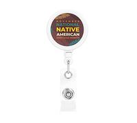 Native American Heritage Month Indigenous Pride Retractable Badge Holder Reel Clip Id Card Holder forNurse Student Office Worker