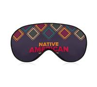Native American Heritage Month Indigenous Pride Sleep Masks Eye Cover Blackout with Adjustable Elastic Strap Night Blindfold for Women Men Yoga Travel Nap