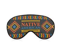 Native American Heritage Month Indigenous Pride Sleep Masks Eye Cover Blackout with Adjustable Elastic Strap Night Blindfold for Women Men Yoga Travel Nap
