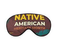 Native American Heritage Month Indigenous Pride Sleep Masks Eye Cover Blackout with Adjustable Elastic Strap Night Blindfold for Women Men Yoga Travel Nap