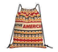 Native American Heritage Month Men Women String Backpack Adjustable Drawstring Bag Lightweight Drawstring Backpack For Climbing Holidays Beach