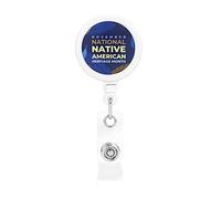 Native American Heritage Month Retractable Badge Holder Reel Clip Id Card Holder forNurse Student Office Worker