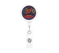 Native American Heritage Month Retractable Badge Holder Reel Clip Id Card Holder forNurse Student Office Worker