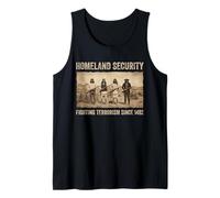Native American Homeland Security Funny Indian Pride Men Tank Top
