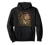 Native American Horse Feather Indian Tribe Indigenous People Pullover Hoodie