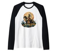 Native American Horse Ride Warrior Indian Chief Indian Tribe Raglan Baseball Tee