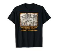 Native American Immigration Ancestors Value Graphic T-Shirt, Men, Black, S