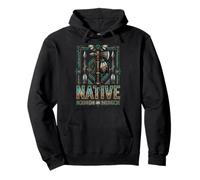 Native American Indian Chief Feather Headdress Indian Tribe Pullover Hoodie