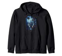 Native American Indian Design Warrior Native American Zip Hoodie