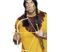 Native American Indian Fancy Dress Bow & Arrow Set Wild West Kit by Smiffys
