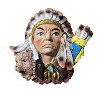 Native American Indian Folk Dress Refrigerator Magnet Travel Souvenir 3D Fridge Decoration Magnetic Sticker Craft Collection