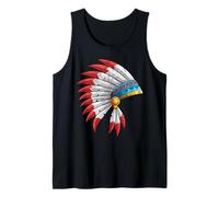 Native American Indian Headdress Heritage Roots Tank Top