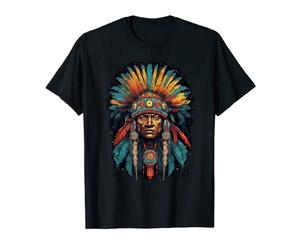 Native American Indian Headdress Traditional Art Men Women T-Shirt